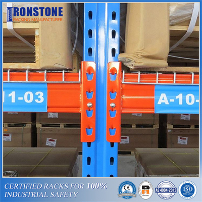 গুণমান  EURO 50mm Pitch Warehouse Pallet Rack Systems কারখানা