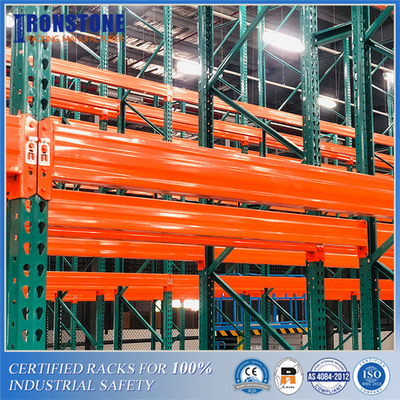 40 &quot;x48&quot; মার্কিন স্ট্যান্ডার্ড প্যালেটগুলির জন্য উপযুক্ত Teardrop Warehouse Pallet Racks